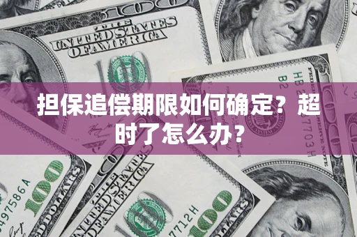 济南担保追偿期限如何确定？超时了怎么办？