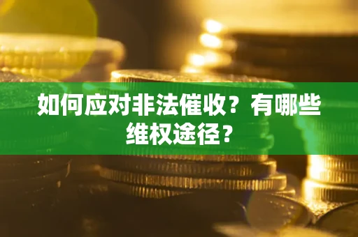 济南如何应对非法催收？有哪些维权途径？