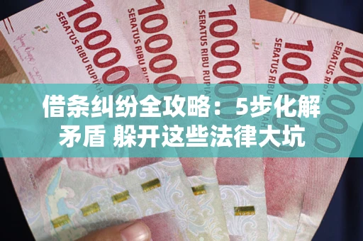 济南借条纠纷全攻略：5步化解矛盾 躲开这些法律大坑