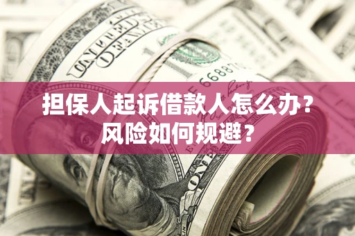 济南担保人起诉借款人怎么办？风险如何规避？