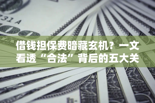济南借钱担保费暗藏玄机？一文看透“合法”背后的五大关键陷阱