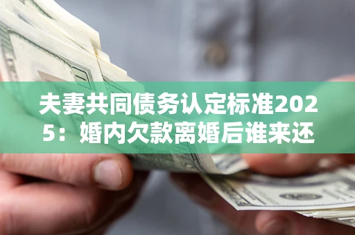 济南夫妻共同债务认定标准2025:婚内欠款离婚后谁来还? 济南夫妻共同债务认定标准2025:婚内欠款离婚后谁来还?
