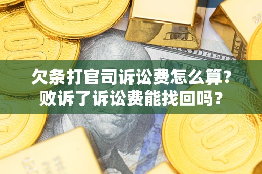 济南欠条打官司诉讼费怎么算？败诉了诉讼费能找回吗？