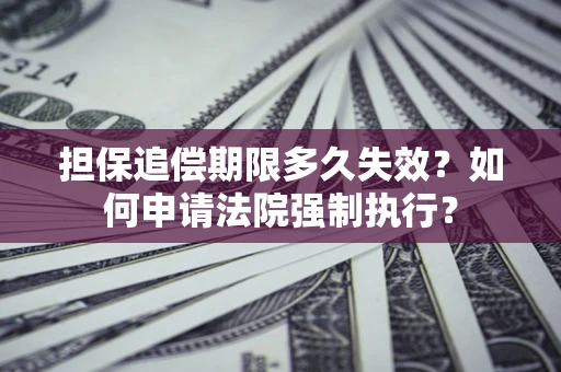 济南担保追偿期限多久失效？如何申请法院强制执行？
