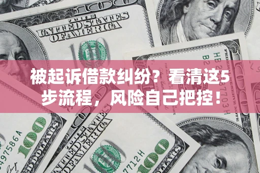 济南被起诉借款纠纷？看清这5步流程，风险自己把控！
